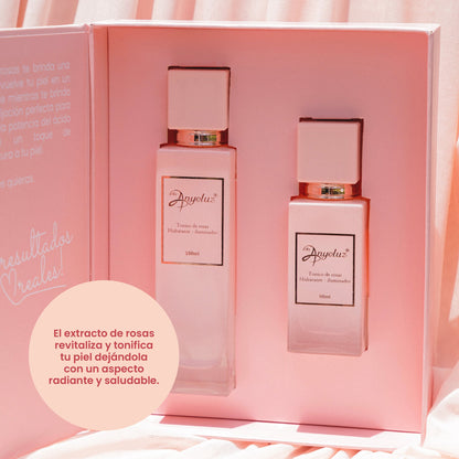 CAJA DÚO TÓNICO DE ROSAS ANYELUZ