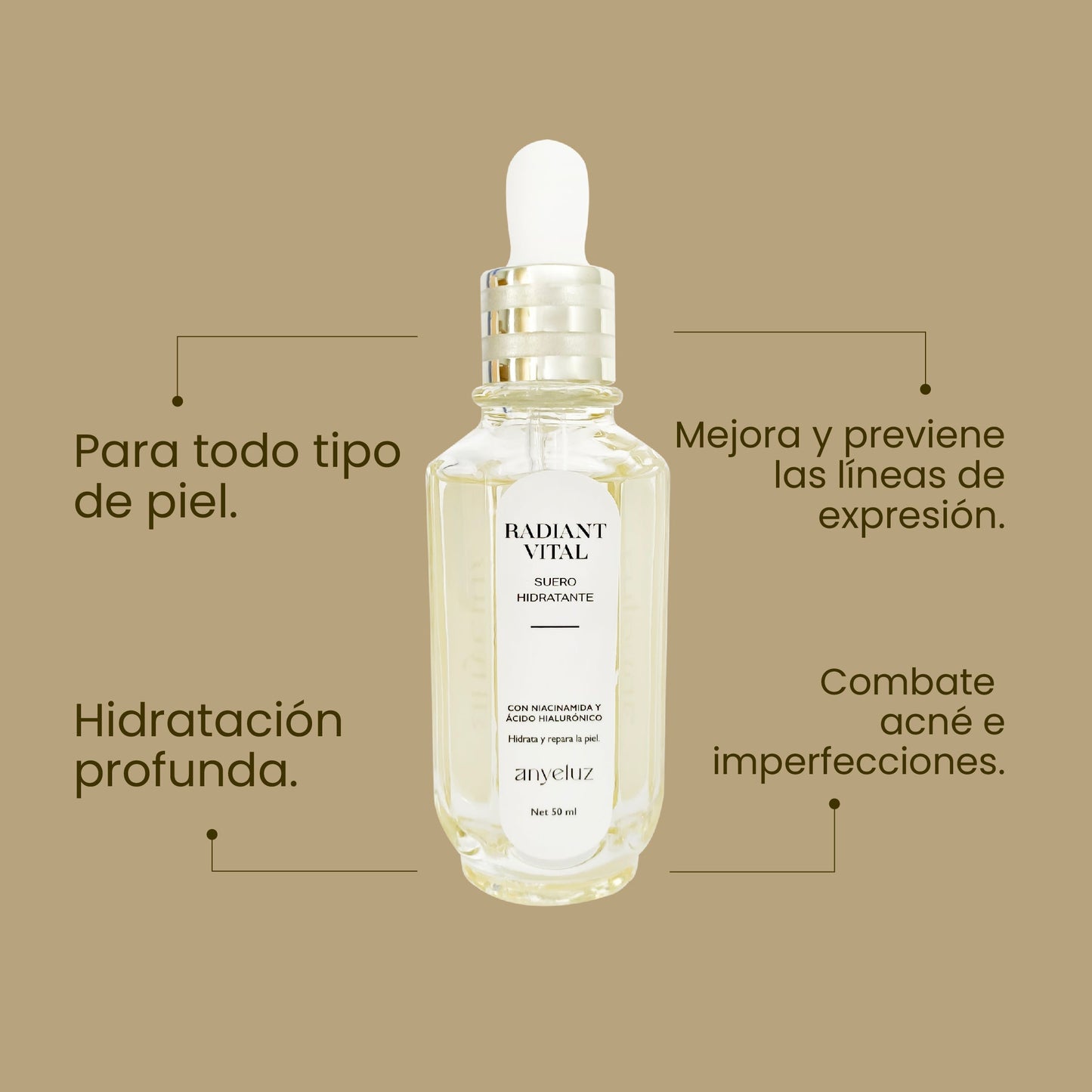 SUERO HIDRATANTE RADIANT ANYELUZ